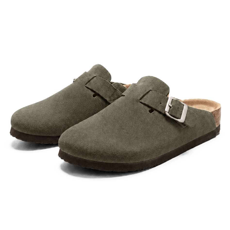 Suede Clogs