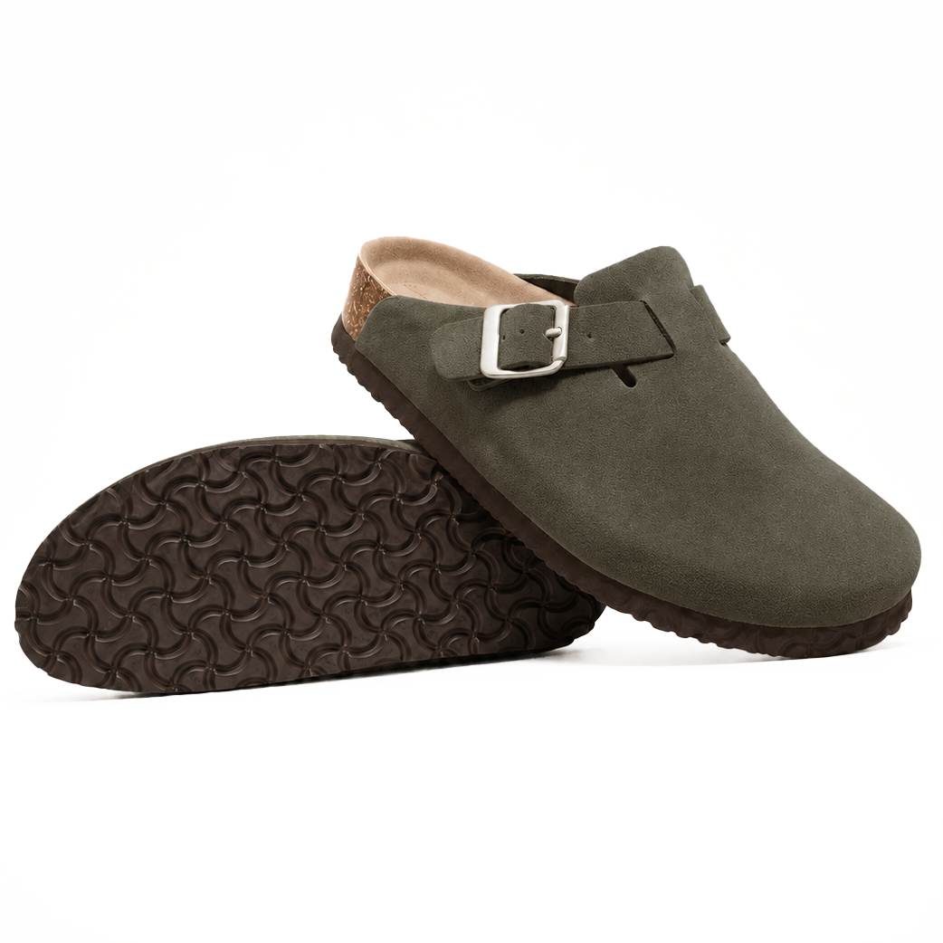 Suede Clogs